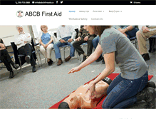 Tablet Screenshot of abcbfirstaid.ca